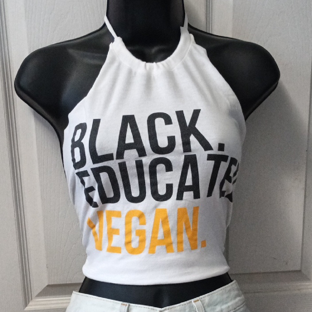 Re-designed T-shirt Halter Top